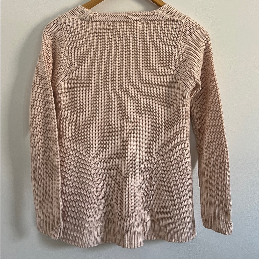 Zara Soft Pink V-Neck Sweater - Picture 5 of 5